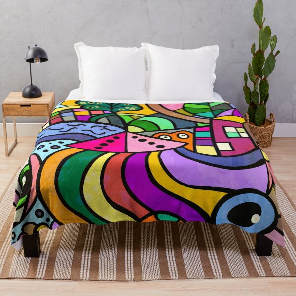 Item preview, Doodle Wonderland Zany Abstract Landscape designed and sold by Prawny.