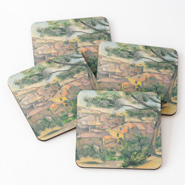 Item preview, Morning View of Lestaque Against the Sunlight by Paul Cézanne: Post Impressionist Print designed and sold by artofuniverse.
