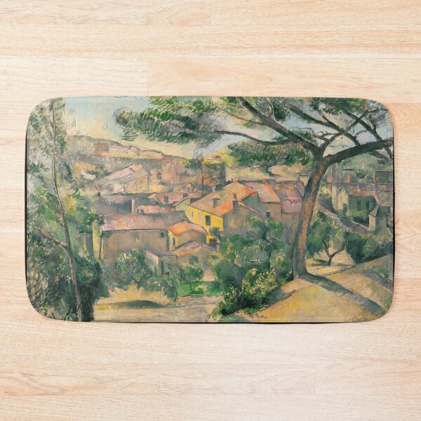 Item preview, Morning View of Lestaque Against the Sunlight by Paul Cézanne: Post Impressionist Print designed and sold by artofuniverse.