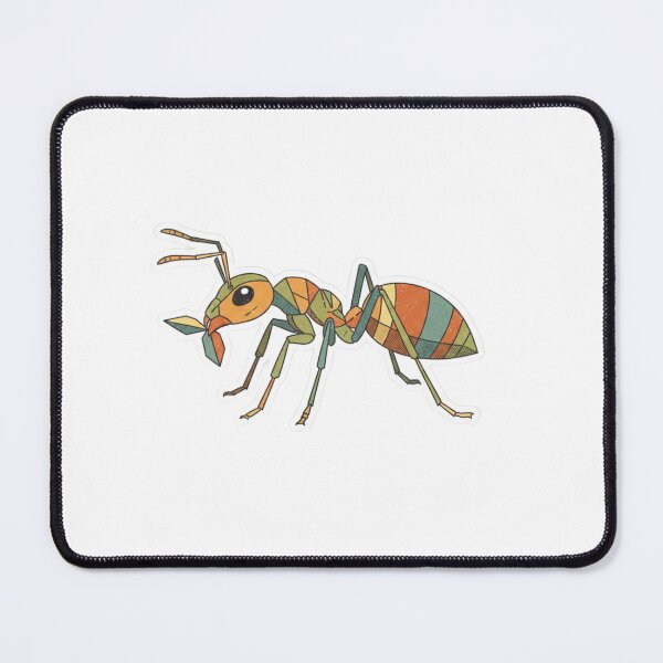 Item preview, Geometric Ant Sticker – Vintage Low Poly Design for Insect Lovers designed and sold by bsbd-action.