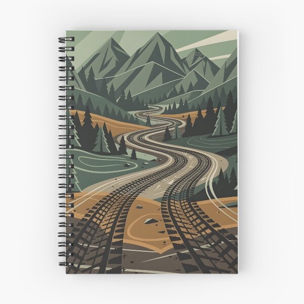 Item preview, Rugged Adventure Geometric Tire Track Wilderness Art designed and sold by WolfGZ.