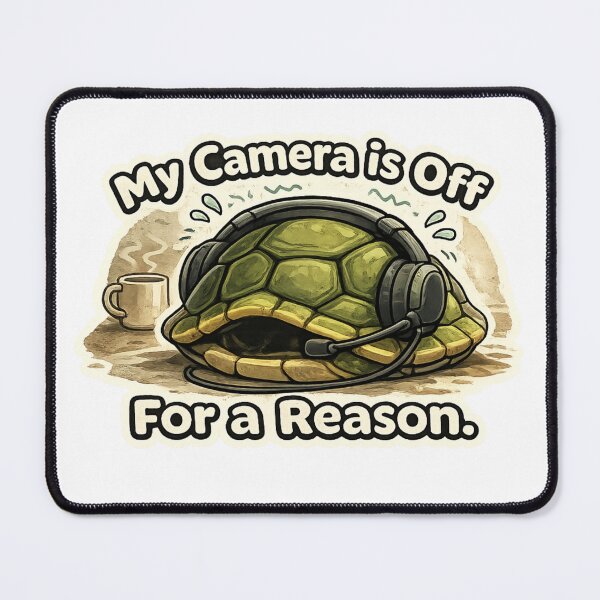 Item preview, My Camera Is Off For A Reason Funny Remote Meeting Sticker designed and sold by ZYNORAworld.