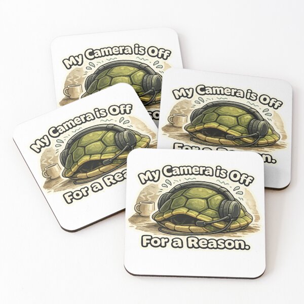 Item preview, My Camera Is Off For A Reason Funny Remote Meeting Sticker designed and sold by ZYNORAworld.