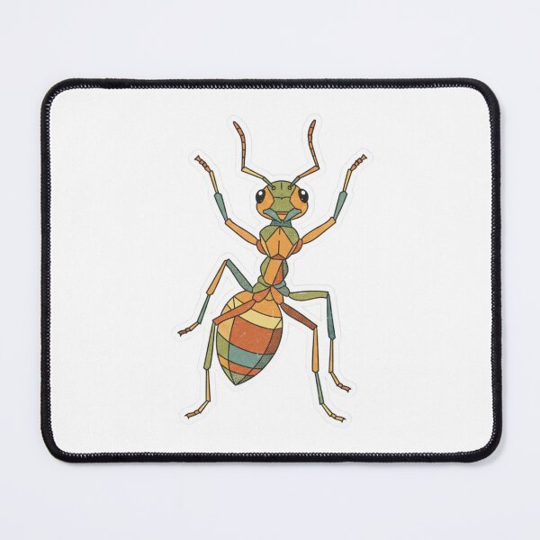 Item preview, Symmetrical Ant Sticker – Colorful Vector Art for Nature Fans designed and sold by bsbd-action.