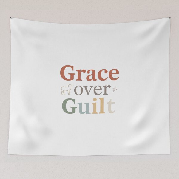 Item preview, Grace Over Guilt Modern Christian Print designed and sold by Sunniz.