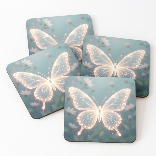 Item preview, Glowing Butterfly in a Dreamy Garden designed and sold by Roanemermaid.