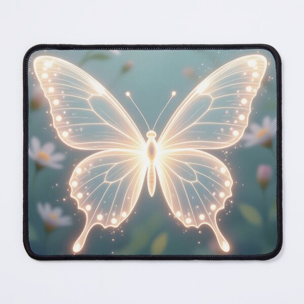 Item preview, Glowing Butterfly in a Dreamy Garden designed and sold by Roanemermaid.
