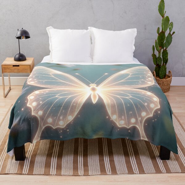 Item preview, Glowing Butterfly in a Dreamy Garden designed and sold by Roanemermaid.