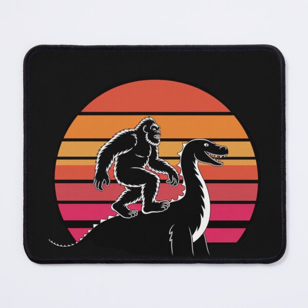 Item preview, Bigfoot riding on the back of the Loch Ness Monster  designed and sold by 123ks.