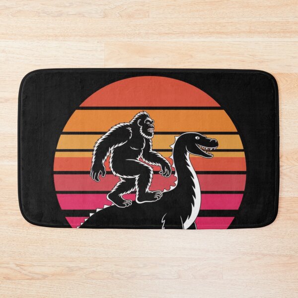 Item preview, Bigfoot riding on the back of the Loch Ness Monster  designed and sold by 123ks.
