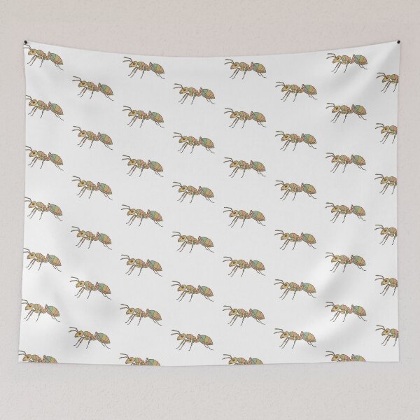 Item preview, Worker Ant Sticker – Retro and Textured Style for Art Collectors designed and sold by bsbd-action.