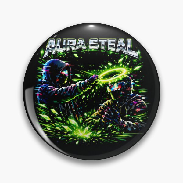 Item preview, Aura Steal Glitch Art Cyberpunk Gaming Graphic designed and sold by SplashTastic.