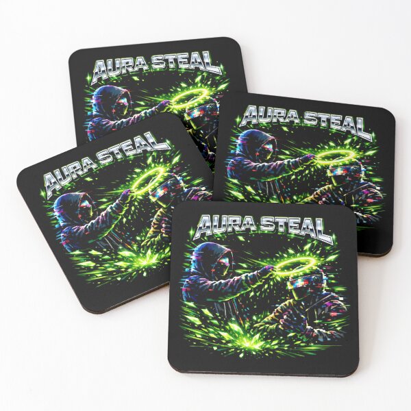 Item preview, Aura Steal Glitch Art Cyberpunk Gaming Graphic designed and sold by SplashTastic.