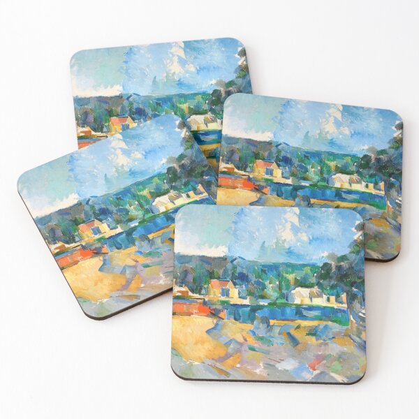 Item preview, On the Banks of a River by Paul Cézanne: Post Impressionist Landscape Poster designed and sold by artofuniverse.