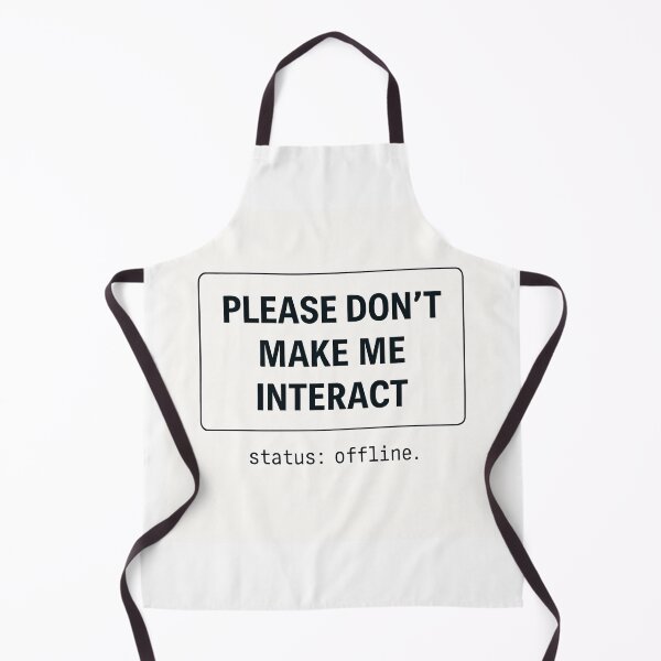 Artikelvorschau, Please Don’t Make Me Interact – Retro Internet Humor Introvert Design entworfen und verkauft von Mad Factory Designs.