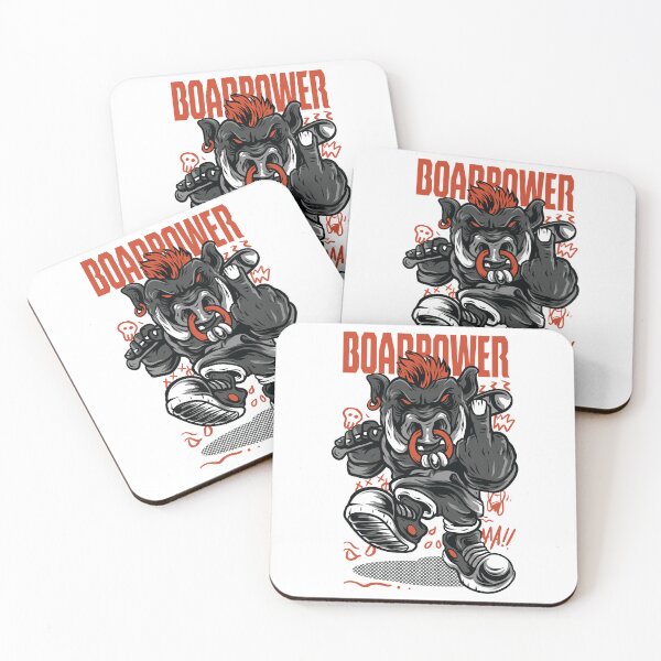 Item preview, Cool Boar street art, Boar Power designed and sold by LeedsArtStudio.