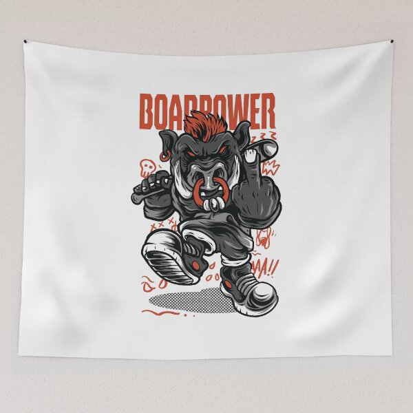 Item preview, Cool Boar street art, Boar Power designed and sold by LeedsArtStudio.