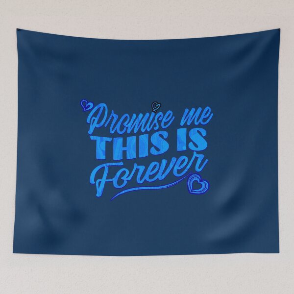 Item preview, Promise Me This is Forever | Romantic Quotes designed and sold by bookstackdream.