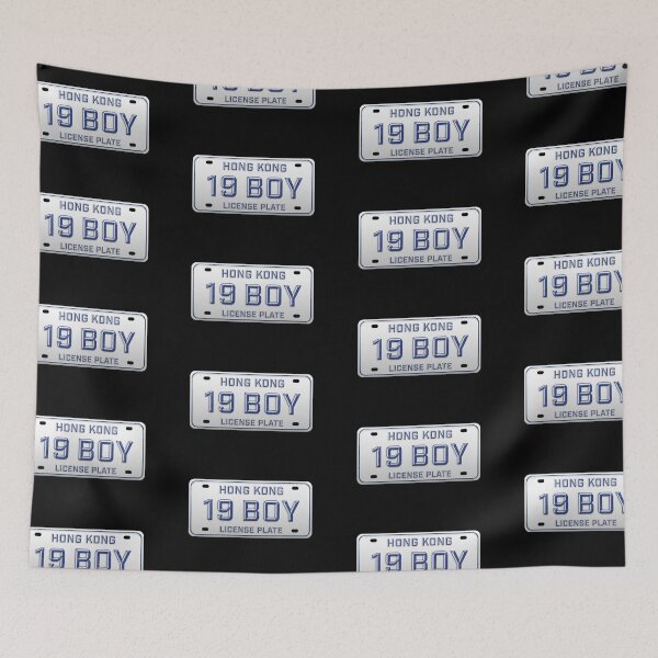 Item preview, 19 BOY — Hong Kong Slang License Plate designed and sold by CHINESEARTII 符號印記.