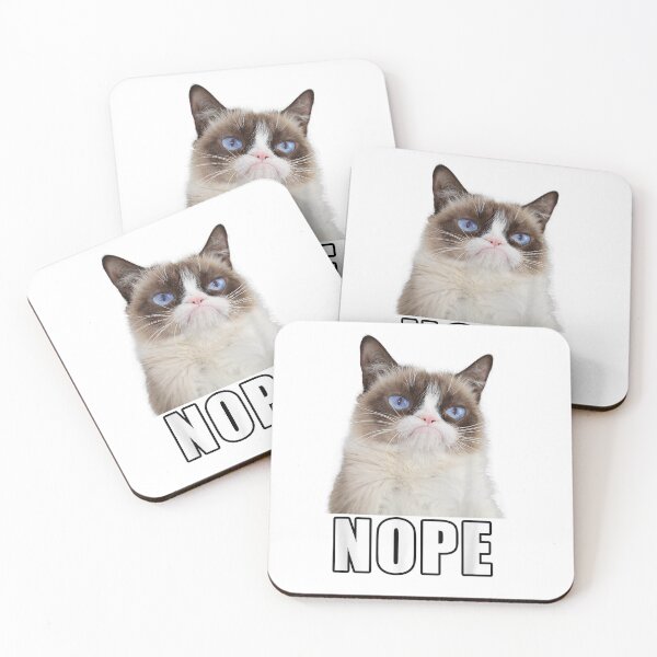 Item preview, Funny Nope Cat Meme Sarcastic Cat Reaction Cute Cat Lover Design designed and sold by 3liegy.
