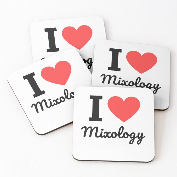 Item preview, I Love Mixology | Cocktail Art & Typography | Bartender & Beverage Enthusiast Design designed and sold by PaintedPixels01.