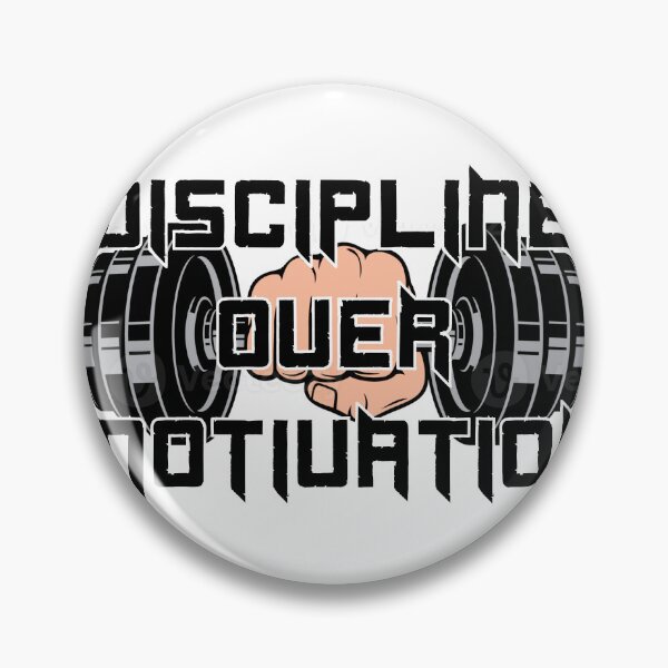 Item preview, Discipline Over Motivation – Gym Mindset Workout T-Shirt designed and sold by sedyCompany.