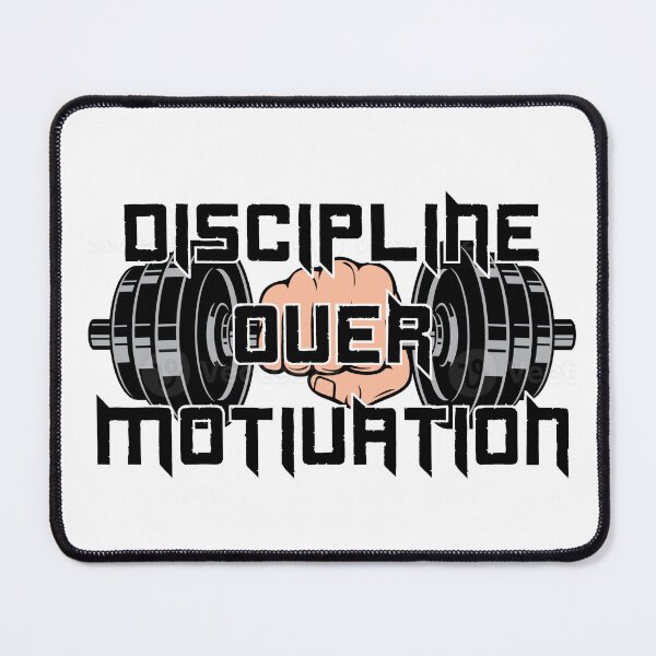 Item preview, Discipline Over Motivation – Gym Mindset Workout T-Shirt designed and sold by sedyCompany.