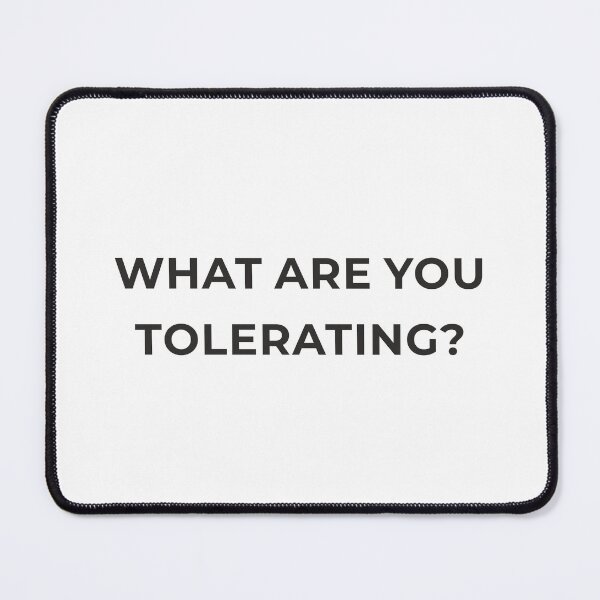 Item preview, What Are You Tolerating Shirt - Boundaries Self Awareness Tee - Stop Settling Psychology Gift - Minimalist Question Design designed and sold by Lumawear .