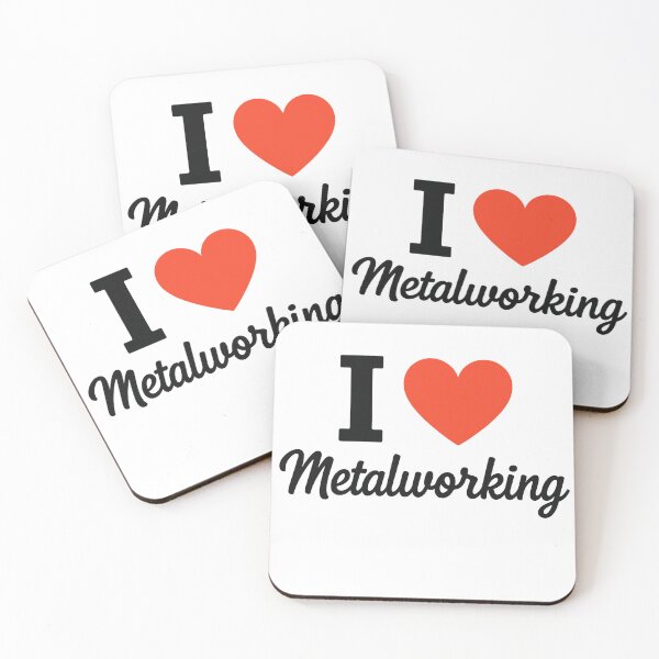 Item preview, I Love Metalworking | Craftsmanship Typography | Blacksmith & Metal Art Passion Design designed and sold by PaintedPixels01.