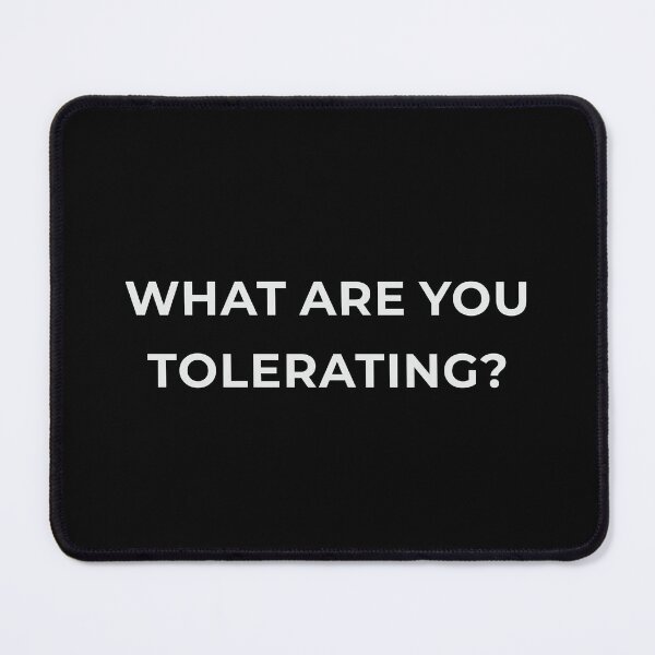 Item preview, What Are You Tolerating Shirt - Boundaries Self Awareness Tee - Stop Settling Psychology Gift - Minimalist Question Design designed and sold by Lumawear .