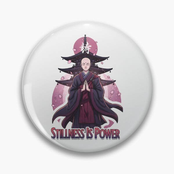 Item preview, Stillness Is Power Zen Monk Japanese Culture designed and sold by SplashTastic.