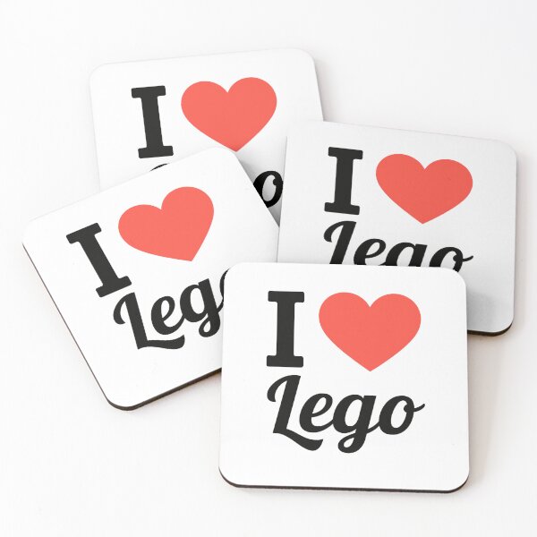 Item preview, I Love Lego | Creative Building Typography | Brick Construction & Toy Enthusiast Design designed and sold by PaintedPixels01.