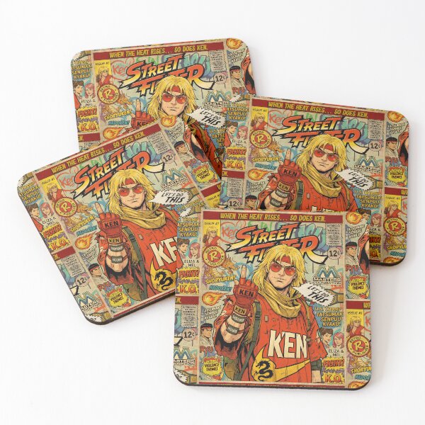 Item preview, Street Fighter Ken Masters Retro Vintage Comic Cover Art designed and sold by Back2Collage.