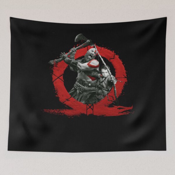 Item preview, Kratos and Atreus  designed and sold by iconiicc.
