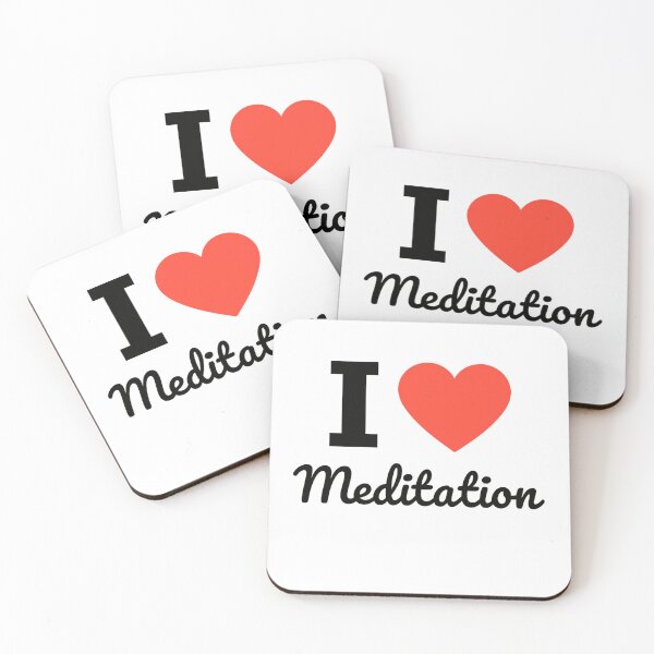 Item preview, I Love Meditation | Mindfulness Typography | Inner Peace & Wellness Design designed and sold by PaintedPixels01.
