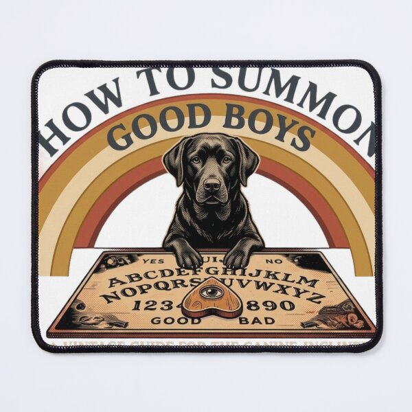 Item preview, How to Summon Good Boys - Vintage Retro Dog Art designed and sold by Line & Shade.