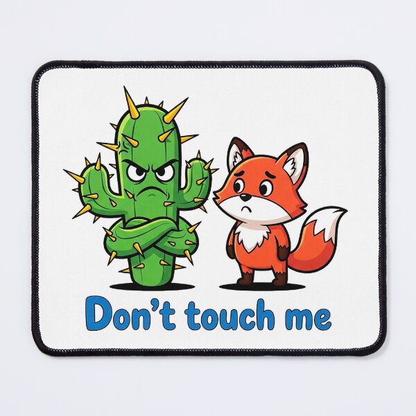 Item preview, Don't Touch Me Cactus Fox designed and sold by Pollock.
