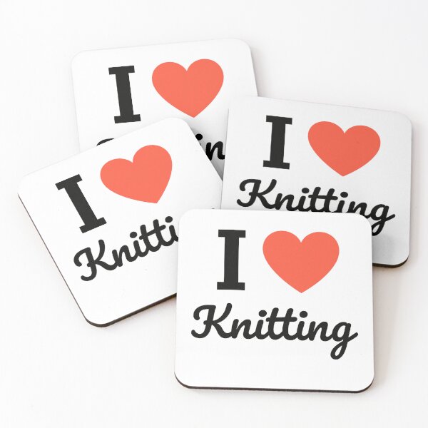 Item preview, I Love Knitting | Cozy Craft Typography | Yarn & Handmade Passion Design designed and sold by PaintedPixels01.