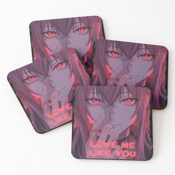 Item preview, Love Me Like You Hate Me Edgy Yandere Anime Girl Neon Aesthetic designed and sold by ConfuseLab Alt.