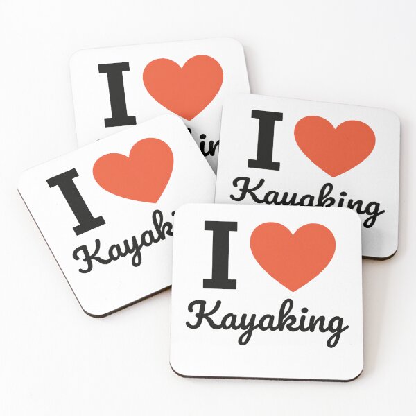 Item preview, I Love Kayaking | Water Adventure Typography | Paddle Sport & Outdoor Exploration Design designed and sold by PaintedPixels01.