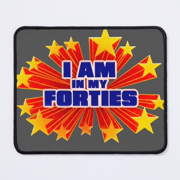 Item preview, I Am In My Forties Super Friends Style Shirt designed and sold by MikeMoreArt.