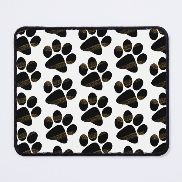 Item preview, Cute Shiny & Glittery Black & Gold Paw Print designed and sold by Alecsandra.