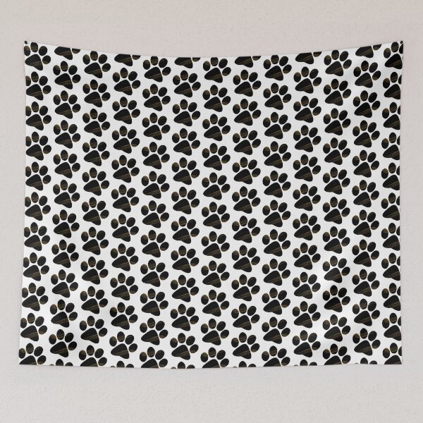 Item preview, Cute Shiny & Glittery Black & Gold Paw Print designed and sold by Alecsandra.