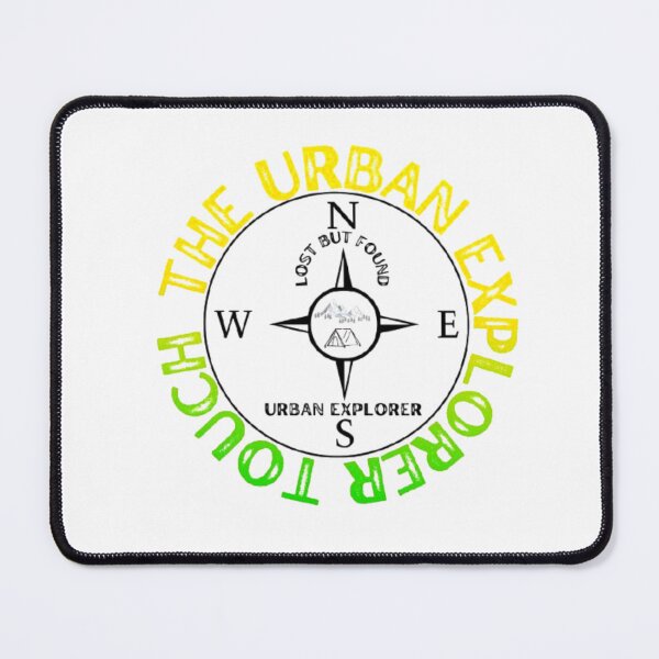 Item preview, Premium Neon Compass Explorer Badge - Unique Urban Adventure Gear designed and sold by The Urban Explorer.