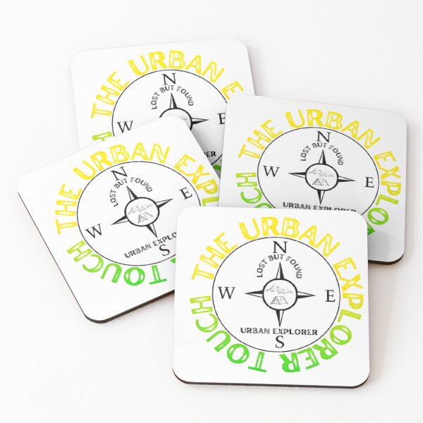 Item preview, Premium Neon Compass Explorer Badge - Unique Urban Adventure Gear designed and sold by The Urban Explorer.