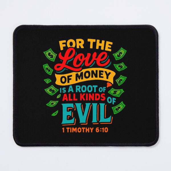 Item preview, 1 Timothy 6:10 For The Love Of Money Is A Root Of All Kinds Of Evil designed and sold by plushism.