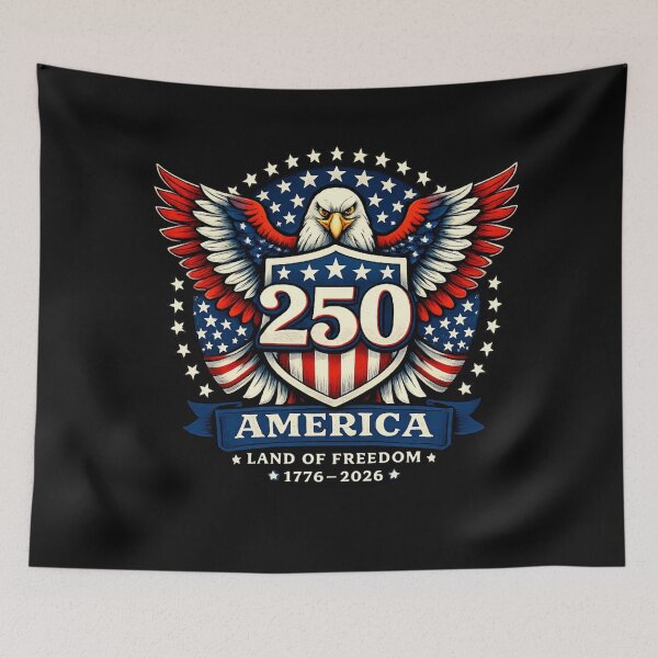 Item preview, Vintage American Eagle 250 Years Freedom Patriotic Anniversary Design designed and sold by ChromaticWhisper.