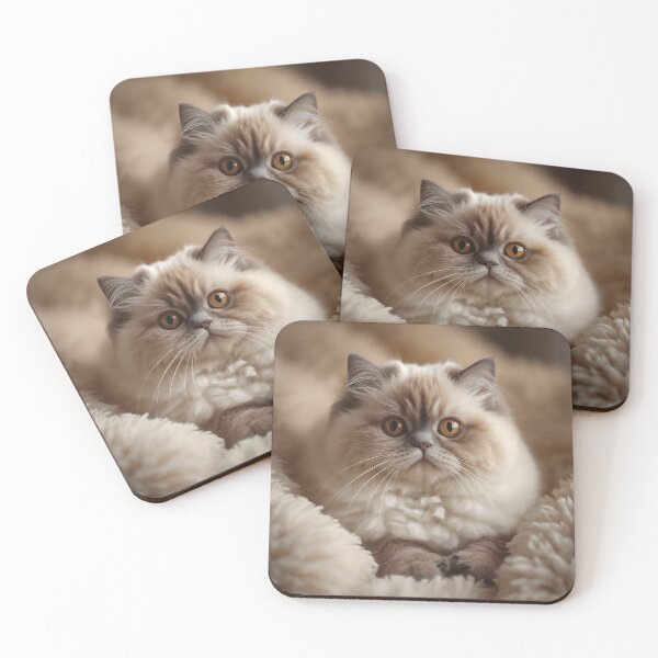 Item preview, Soft Plush Portrait Style Ragamuffin Cat – Moonelle Cozy Fluffy Cat Design designed and sold by ArtivaNest.