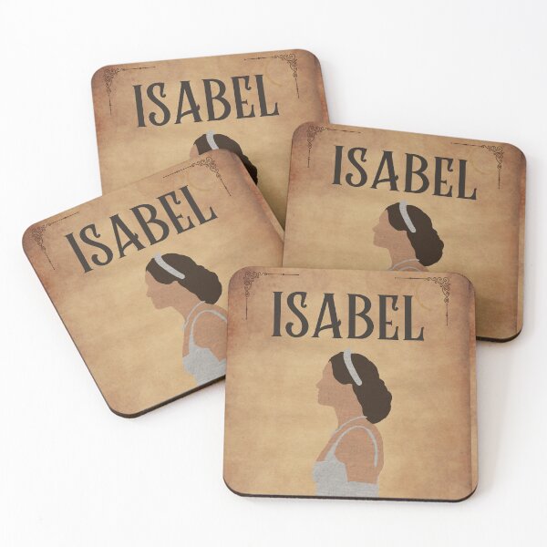 Item preview, Isabel | faceless Character Portrait Parchment Background TSITP designed and sold by bookstackdream.