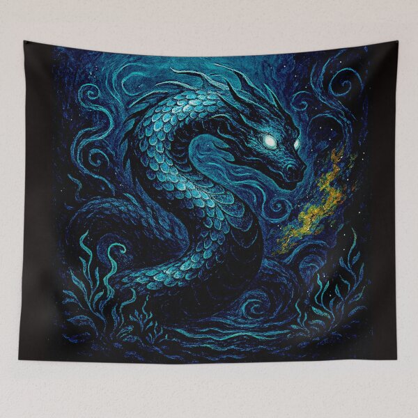 Item preview, Boitatá – The Fiery Serpent of the Depths – Brazilian Mythology #4 designed and sold by Helios Be. Lavsh.